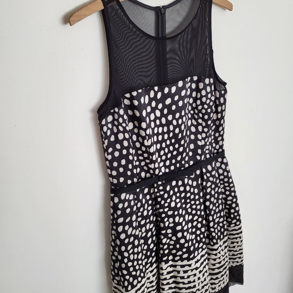Taylor sleeveless polka dot A-Line party dress - Picture 3 of 6